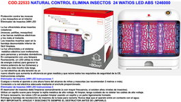 FINSTOCK NATURAL CONTROL Elimina Insectos 24W LED ABS 1246 001