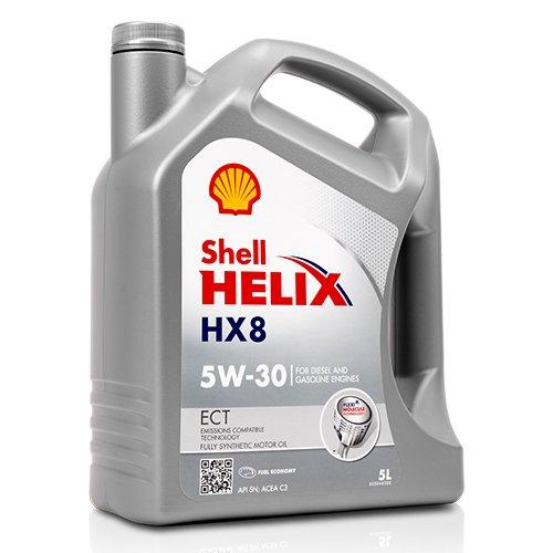 Shell Helix Ect Hx8 Aceite Sintético 5W30 5 Litros para Gasolina y Diésel ACSHEHX85W305L