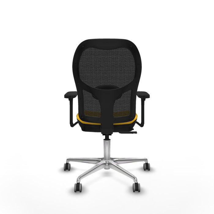 PIQUERAS Y CRESPO Silla de oficina Jorquera con mecanismo Sincro/Traslack, Amarillo y Negro PIQUERAS Y CRESPO Silla de oficina Jorquera con mecanismo Sincro/Traslack, Amarillo y Negro