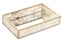 DKD Home Decor Bandeja de Decoración de Cristal y Metal con Nácar