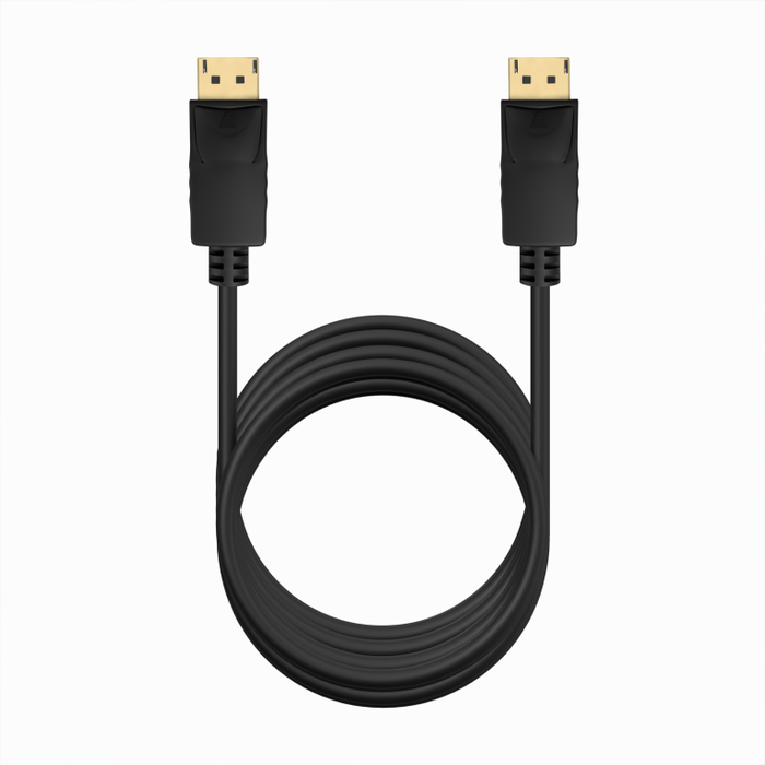 AISENS Cable DisplayPort V1.2 CCS Negro 3m Soporta 4K@60Hz DP/M-DP/M Conector Chapado en Oro