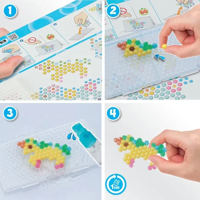 Aquabeads AQU5054131351284 Kit Amigos Unicornio Cuentas para Crear - A partir de 4 años