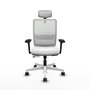 PIQUERAS Y CRESPO Silla de oficina Haches Blanca con Mecanismo Sincro/Traslack