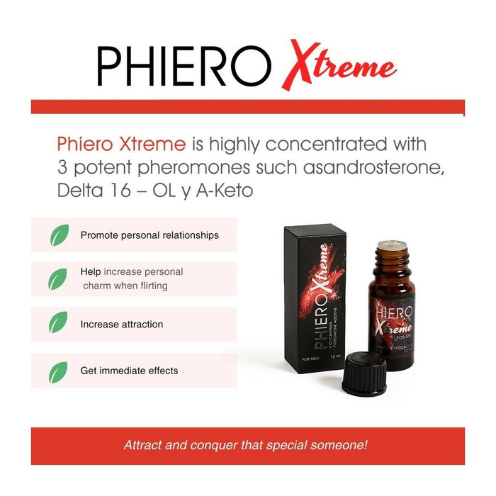 Phiero Xtreme Perfume de feromona para hombres 10 ml Phiero Xtreme Perfume de feromona para hombres 10 ml