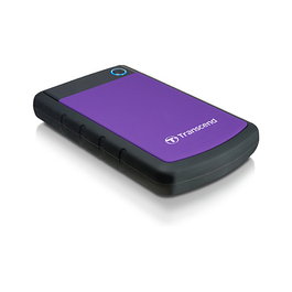 Transcend StoreJet 25H3P 2TB Disco Duro Externo 2.5" USB 3.2 Gen 1, 5400 RPM, Negro, Púrpura