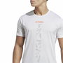 Camiseta de Manga Corta Hombre Adidas Agr Shirt Blanco