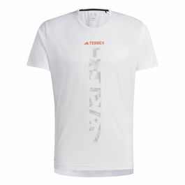 Camiseta de Manga Corta Hombre Adidas Agr Shirt Blanco