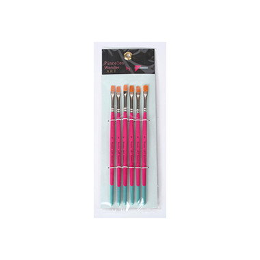 Pryse 6110006 Juego de pinceles planos para bellas artes, 6 piezas Pryse 6110006 Juego de pinceles planos para bellas artes, 6 piezas