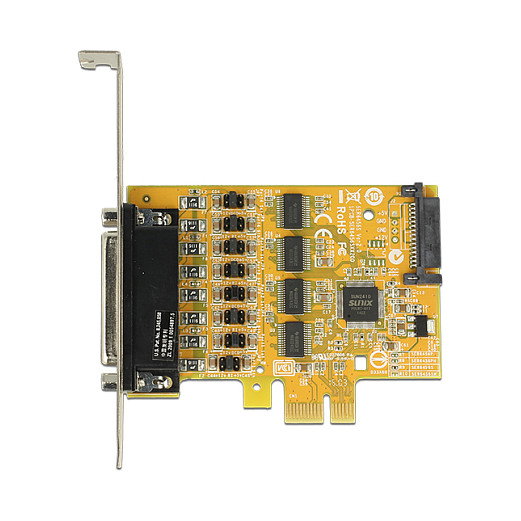 DeLOCK 89447 Tarjeta PCIe x1 a 4 puertos serie RS-232 con alimentación