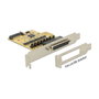 DeLOCK 89447 Tarjeta PCIe x1 a 4 puertos serie RS-232 con alimentación