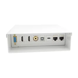 Aisens Caja de Conexiones Multimedia Blanca con VGA, HDMI, USB y RJ45 Cat.6A STP
