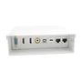 Aisens Caja de Conexiones Multimedia Blanca con VGA, HDMI, USB y RJ45 Cat.6A STP