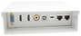 Aisens Caja de Conexiones Multimedia Blanca con VGA, HDMI, USB y RJ45 Cat.6A STP