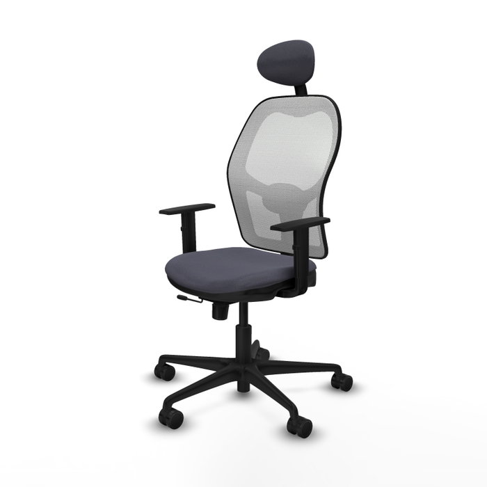 PIQUERAS Y CRESPO Silla de oficina Jorquera Sincro/Traslack Gris oscuro y Blanco PIQUERAS Y CRESPO Silla de oficina Jorquera Sincro/Traslack Gris oscuro y Blanco