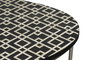 DKD Home Decor Mesa de Centro Bone 23 con Taracea