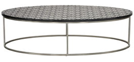 DKD Home Decor Mesa de Centro Bone 23 con Taracea