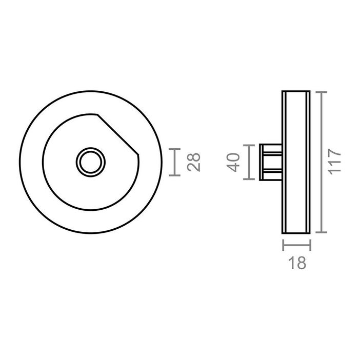 Micel Polea Espiga PR21 Negro Plástico para Rodamiento Cinta 18 mm Ø117 mm