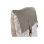 DKD Home Decor Cojín Jacquard PU 45x10x45 con Hebilla Greige