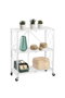 Confortime Estantería Plegable con 3 Niveles, Blanco, 71 cm Ancho x 34 cm Profundo x 86 cm Alto