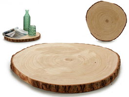 Giftdecor Figura Tronco Decorativo 39 cm Madera Paulownia Marrón (Set de 8)
