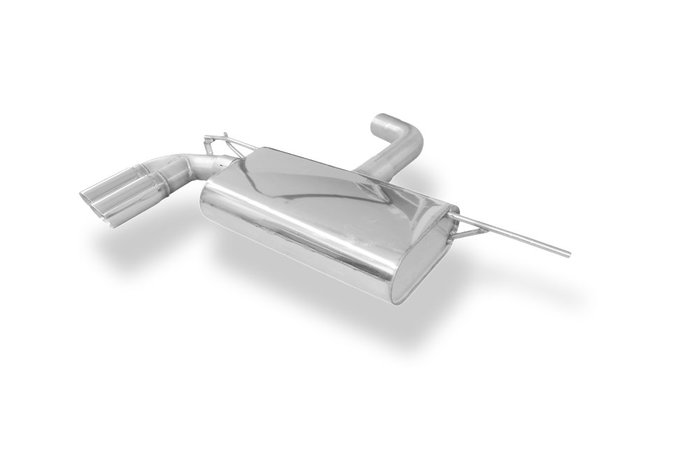 Fox Silenciador Trasero para SEAT LEON 5F con Eje Trasero Rígido, 2x80mm Fox Silenciador Trasero para SEAT LEON 5F con Eje Trasero Rígido, 2x80mm