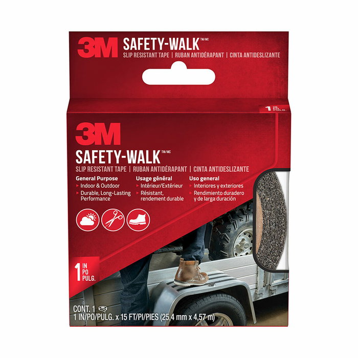 3M Cinta antideslizante para exterior negra 25 mm x 4,5 m 3M Cinta antideslizante para exterior negra 25 mm x 4,5 m