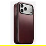 Nomad Modern Leather Folio iPhone 17 Pro Max Color Borgoña
