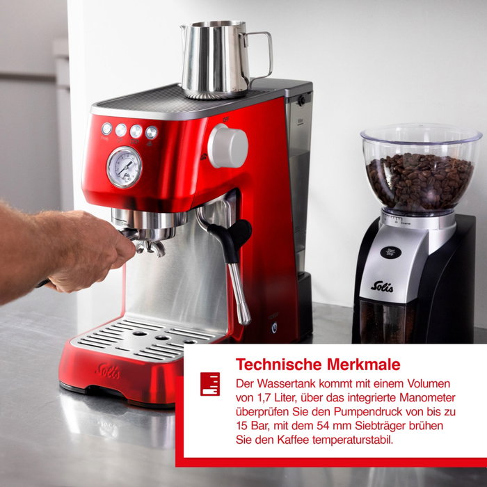Solis Barista Perfetta Plus 1170 v2 rojo