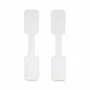 StarTech.com CABLE-TAG-HLWH Etiquetas Organizadoras de Cables - 100 Unidades Blancas con Cierre Gancho a Gancho para Marcado y Gestión de Cableado Universal