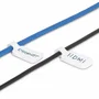 StarTech.com CABLE-TAG-HLWH Etiquetas Organizadoras de Cables - 100 Unidades Blancas con Cierre Gancho a Gancho para Marcado y Gestión de Cableado Universal