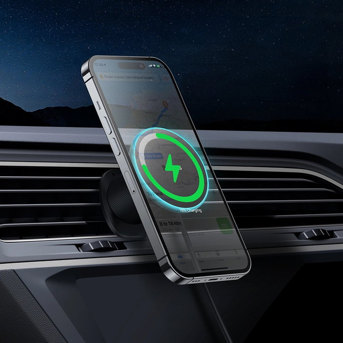 Baseus Cargador Coche Inalámbrico Smartphone Negro C40141001111-00