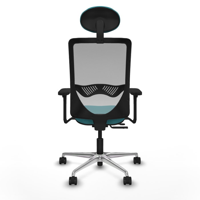PIQUERAS Y CRESPO Silla de oficina Zulema con mecanismo Sincro/Traslack, Turquesa y Gris PIQUERAS Y CRESPO Silla de oficina Zulema con mecanismo Sincro/Traslack, Turquesa y Gris