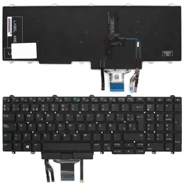 Dell Teclado retroiluminado en español para Latitude E5550 E5570 5580 y Precision 3510 7510