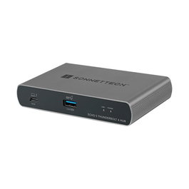 Sonnet Echo 5 Hub Thunderbolt 4 con 4 Puertos TB4, USB 3.2 Gen 2 Type-A, USB-C, Negro/Plateado
