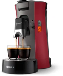Philips Senseo Select CSA240/91 Máquina de Café en Cápsulas Roja
