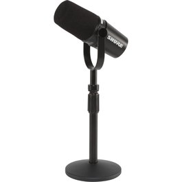 Shure MV7+ Bundle Podcast Microphone + Table Stand, Negro