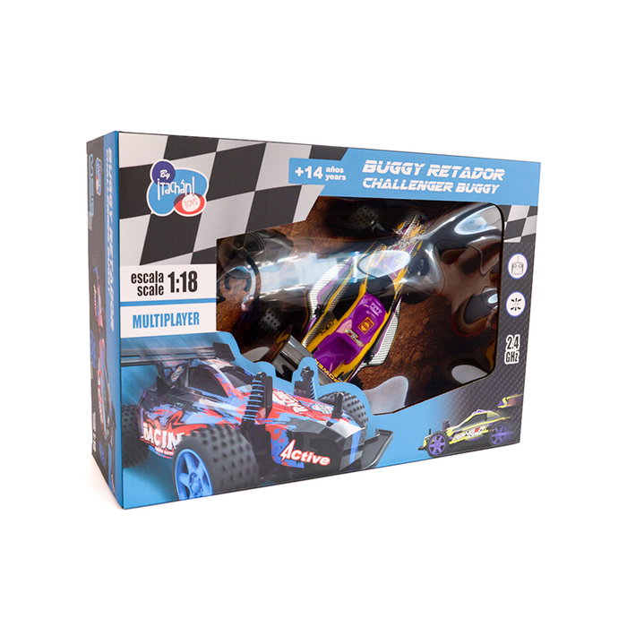 Tachan Buggy Car Retador Amarillo R/C 2.4 Gh 1:18 T01013