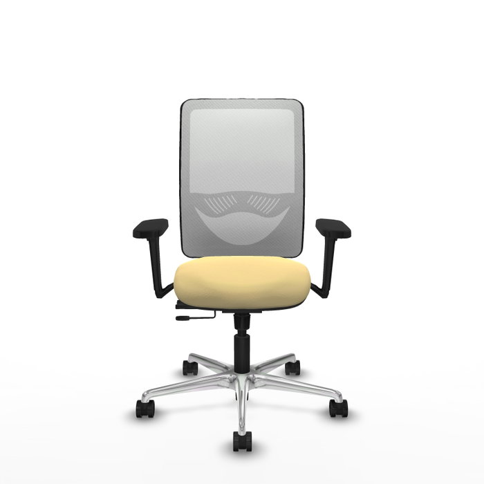 PIQUERAS Y CRESPO Silla de oficina Zulema con mecanismo Sincro/Traslack, Crema y Blanco PIQUERAS Y CRESPO Silla de oficina Zulema con mecanismo Sincro/Traslack, Crema y Blanco