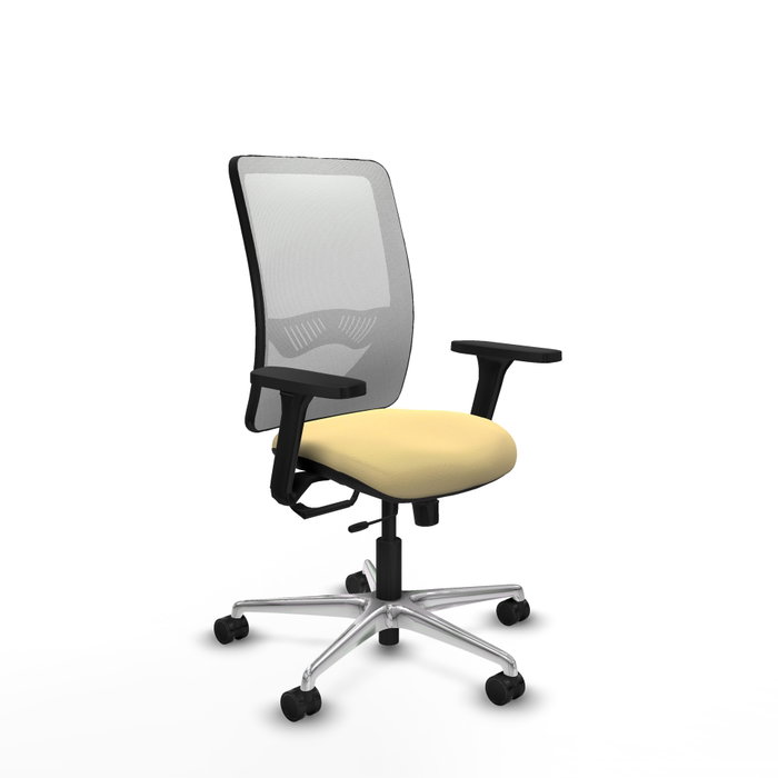 PIQUERAS Y CRESPO Silla de oficina Zulema con mecanismo Sincro/Traslack, Crema y Blanco PIQUERAS Y CRESPO Silla de oficina Zulema con mecanismo Sincro/Traslack, Crema y Blanco
