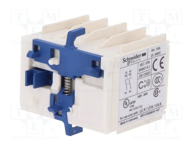Schneider Electric TeSys K LA1KN20 Contactores auxiliares NA x2 Schneider Electric TeSys K LA1KN20 Contactores auxiliares NA x2