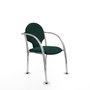 PIQUERAS Y CRESPO Silla Hellín Verde botella con Brazos fijos