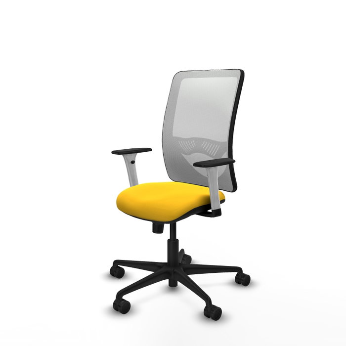 PIQUERAS Y CRESPO Silla de oficina Zulema con Mecanismo Sincro, Amarillo y Blanco PIQUERAS Y CRESPO Silla de oficina Zulema con Mecanismo Sincro, Amarillo y Blanco