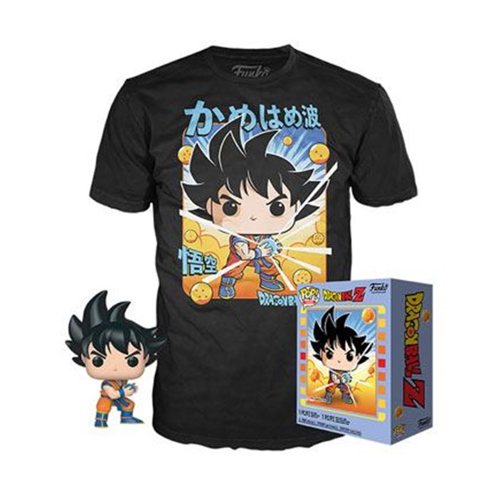 Funko Pop & Tee Dragon Ball Z Goku Kamehameha con Camiseta Talla L Funko Pop & Tee Dragon Ball Z Goku Kamehameha con Camiseta Talla L