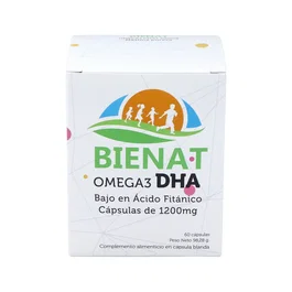 BIENAT DHA Omega 3 1200mg 60 cápsulas