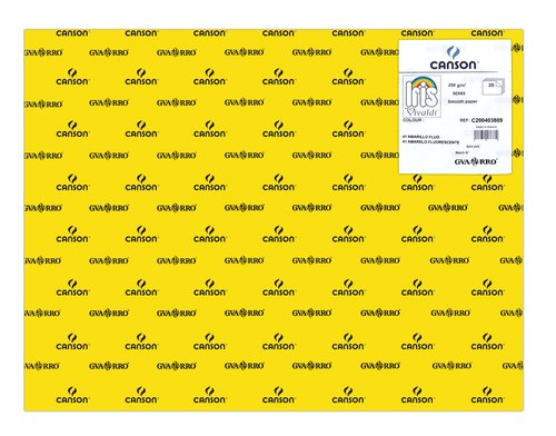 Cartulina Fluor 50X65 Cm Iris 250G Amarilla Paquete De 25 Cartulina Fluor 50X65 Cm Iris 250G Amarilla Paquete De 25