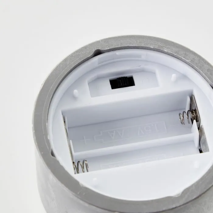 Brilliant BRI4004353428319 Lote 3 Lámparas de Mesa LED 2500K Plástico y Vidrio Gris y Blanco Mate