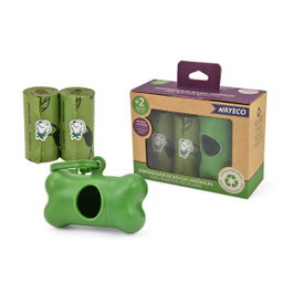 Nayeco Portabolsas Reciclado con 2 Rollos de 15 Bolsas Aroma Lavanda