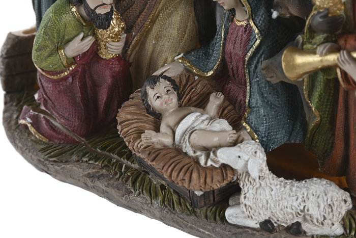 DKD Home Decor Nacimiento Navidad Tradicional Multicolor 21 x 19 x 6 cm