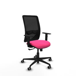 PIQUERAS Y CRESPO Silla de oficina Zulema Rosa y Negro