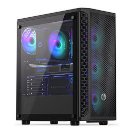 Endorfy Signum 300 ARGB Black Torre PC Negro ATX micro ATX Mini-ITX Iluminación ARGB